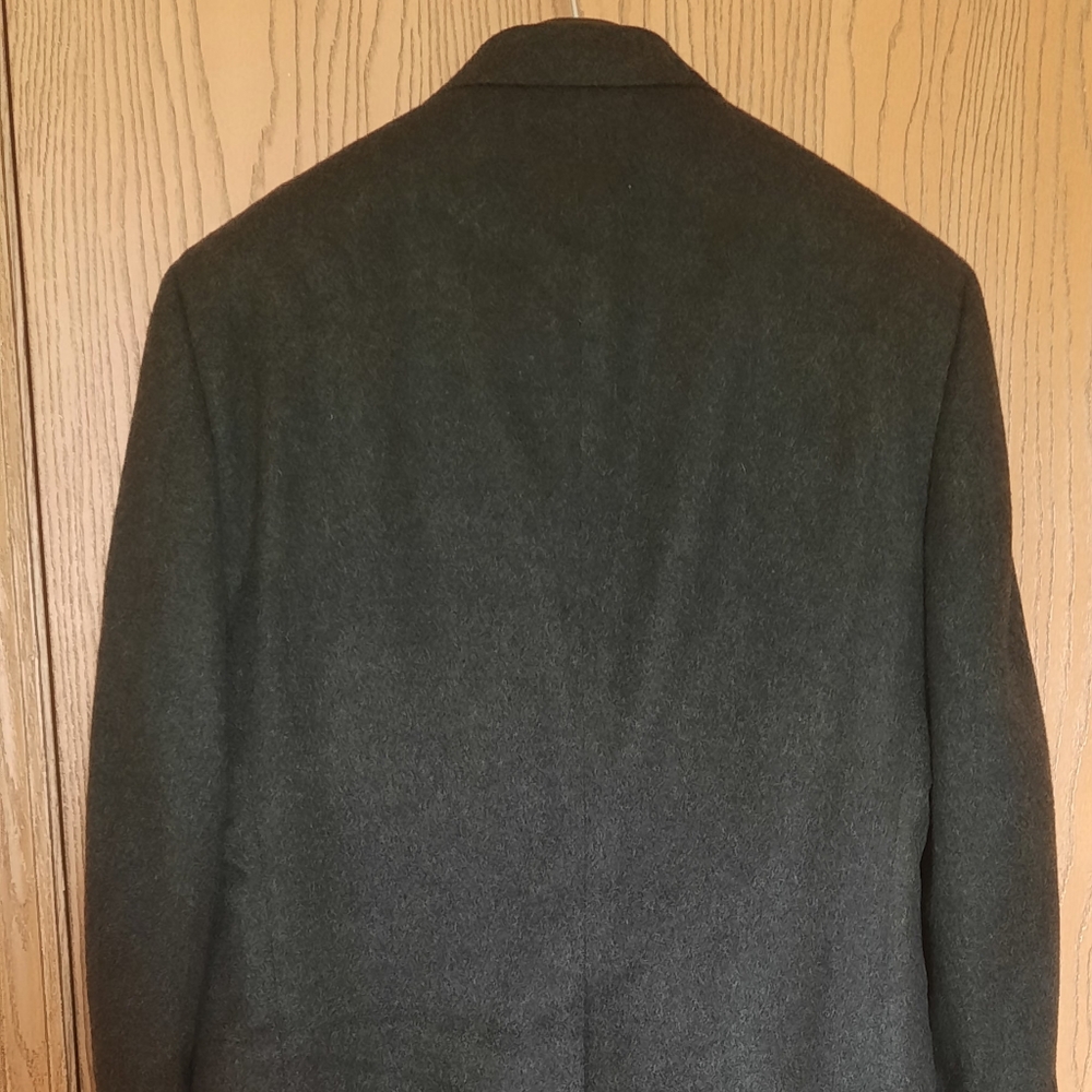 Bill Blass Mens 100%Cashmere Charcoal Gray Blazer Size 42 Regular - Picture 5 of 12